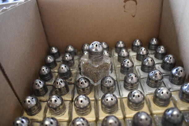 56 Salt and Pepper Shakers. 1x1x2. 56 Times Your Bid!