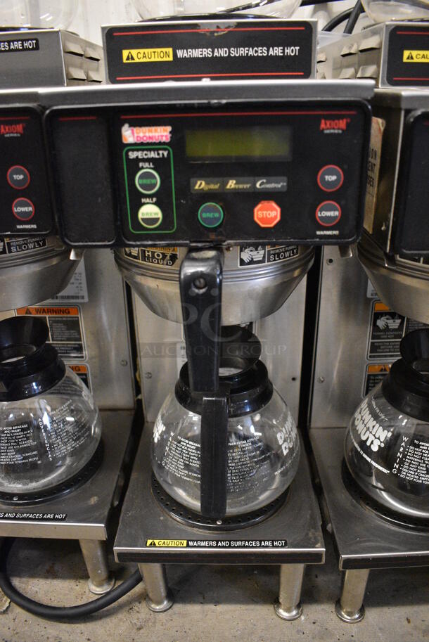 WOW! 2016 Bunn Model AXIOM-35-2 Stainless Steel Commercial Countertop 2 Burner Coffee Machine w/ Metal Brew Basket and 2 Coffee Pots. 120/208-240 Volts, 1 Phase. 8x18.5x23 - Image 4 of 5