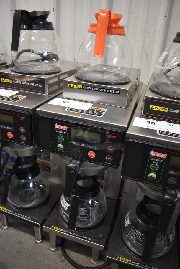 WOW! 2019 Bunn Model AXIOM-35-2 Stainless Steel Commercial Countertop 2 Burner Coffee Machine w/ Metal Brew Basket and 2 Coffee Pots. 120/208-240 Volts, 1 Phase. 8x18.5x23 - Image 2 of 5