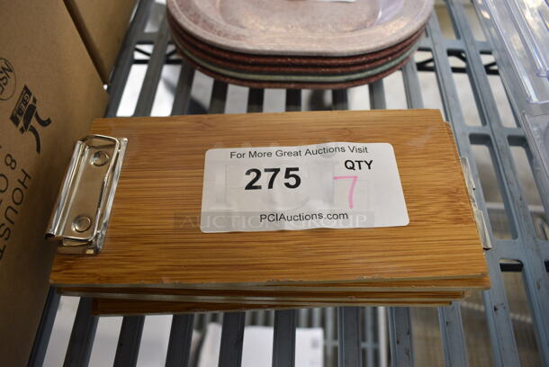 7 Wood Pattern Clipboards. 4x8x0.5. 7 Times Your Bid! - Image 1 of 2