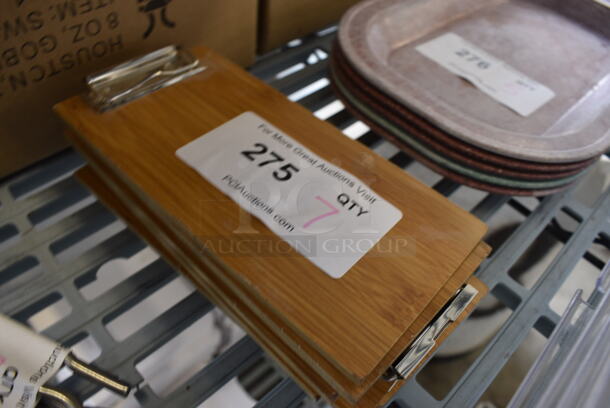 7 Wood Pattern Clipboards. 4x8x0.5. 7 Times Your Bid! - Image 2 of 2