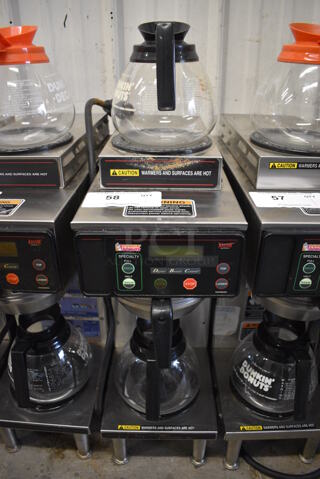 WOW! 2018 Bunn Model AXIOM-35-2 Stainless Steel Commercial Countertop 2 Burner Coffee Machine w/ Metal Brew Basket and 2 Coffee Pots. 120/208-240 Volts, 1 Phase. 8x18.5x23
