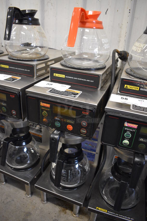 WOW! Bunn Model AXIOM-35-2 Stainless Steel Commercial Countertop 2 Burner Coffee Machine w/ Metal Brew Basket and 2 Coffee Pots. 120/208-240 Volts, 1 Phase. 8x18.5x23 - Image 2 of 5