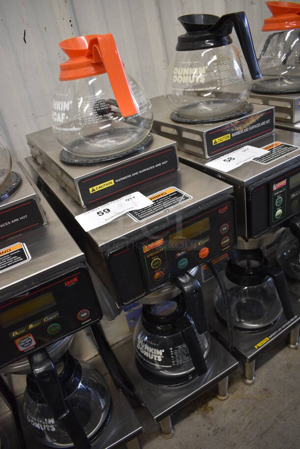 WOW! Bunn Model AXIOM-35-2 Stainless Steel Commercial Countertop 2 Burner Coffee Machine w/ Metal Brew Basket and 2 Coffee Pots. 120/208-240 Volts, 1 Phase. 8x18.5x23 - Image 3 of 5