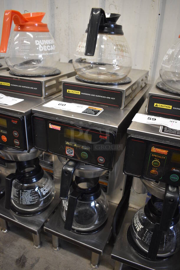 WOW! 2012 Bunn Model AXIOM-35-2 Stainless Steel Commercial Countertop 2 Burner Coffee Machine w/ Metal Brew Basket and 2 Coffee Pots. 120/208-240 Volts, 1 Phase. 8x18.5x23 - Image 2 of 5