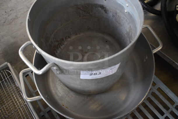 2 Various Metal Stock Pots. 15x12x11, 20x16x5. 2 Times Your Bid! - Image 3 of 3