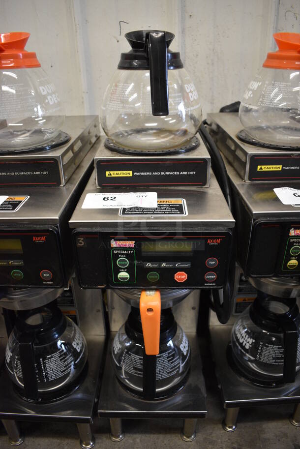 WOW! 2015 Bunn Model AXIOM-35-2 Stainless Steel Commercial Countertop 2 Burner Coffee Machine w/ Metal Brew Basket and 2 Coffee Pots. 120/208-240 Volts, 1 Phase. 8x18.5x23 - Image 1 of 5