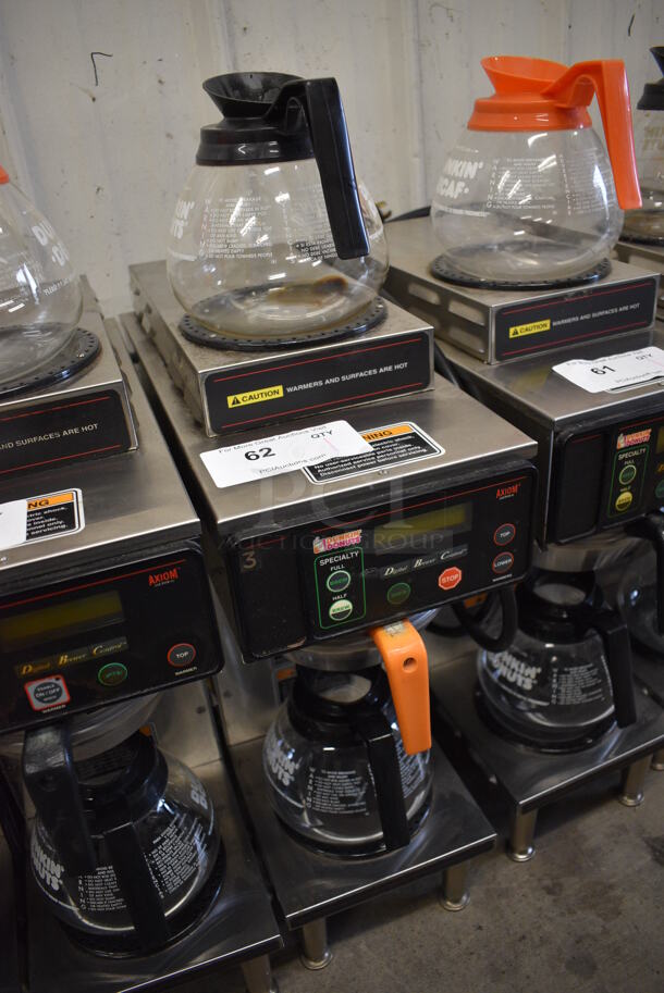 WOW! 2015 Bunn Model AXIOM-35-2 Stainless Steel Commercial Countertop 2 Burner Coffee Machine w/ Metal Brew Basket and 2 Coffee Pots. 120/208-240 Volts, 1 Phase. 8x18.5x23 - Image 3 of 5