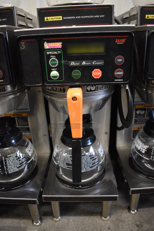 WOW! 2015 Bunn Model AXIOM-35-2 Stainless Steel Commercial Countertop 2 Burner Coffee Machine w/ Metal Brew Basket and 2 Coffee Pots. 120/208-240 Volts, 1 Phase. 8x18.5x23 - Image 4 of 5