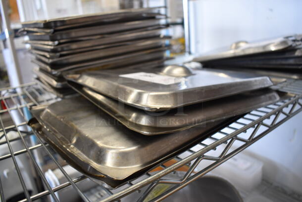 4 Stainless Steel Half Size Drop In Bin Lids. 4 Times Your Bid! - Image 2 of 2