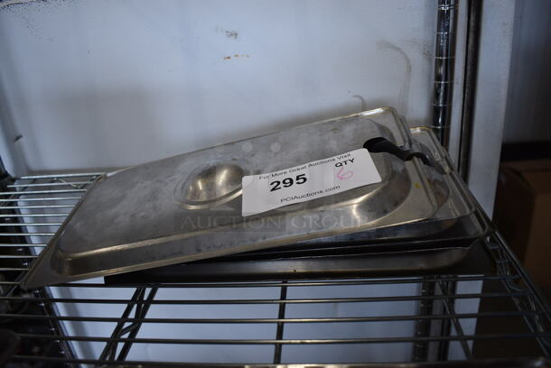 6 Stainless Steel 1/6 Size Drop In Bin Lids. 6 Times Your Bid! - Image 2 of 2