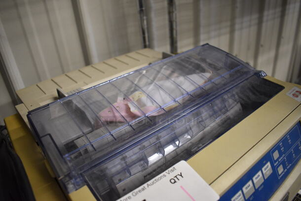 OKI Microline 420 Countertop 9 Pin Printer. 17x16x6 - Image 3 of 5