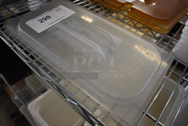 2 Clear Poly 1/3 Size Drop In Bin Lids. 2 Times Your Bid! - Image 2 of 2