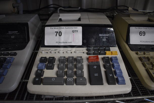 Sharp Model EL-1197PIII Printing Calculator. 9x13x3