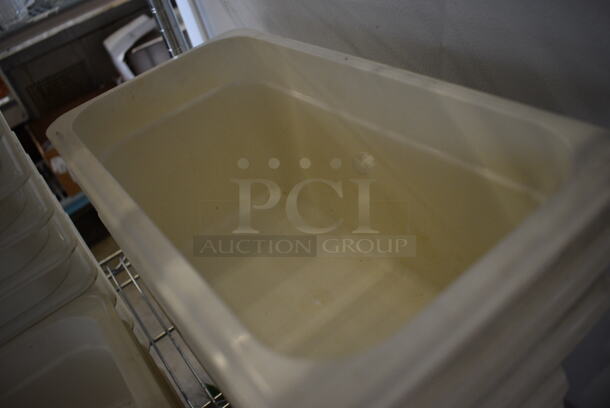 5 White Poly 1/3 Size Drop In Bins. 1/3x6. 5 Times Your Bid! - Image 2 of 3