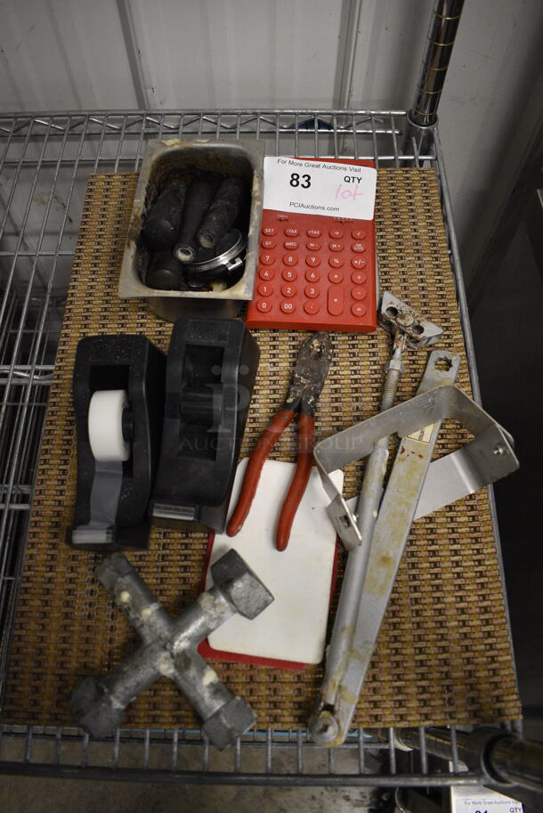 ALL ONE MONEY! Lot of Various Items Including Calculator, Tape Dispensers and Dough Cutter! - Image 2 of 5