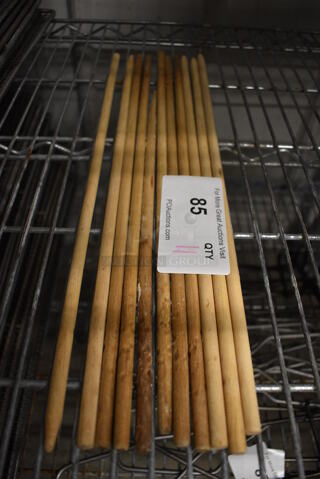 11 Wooden Sticks. 18". 11 Times Your Bid!