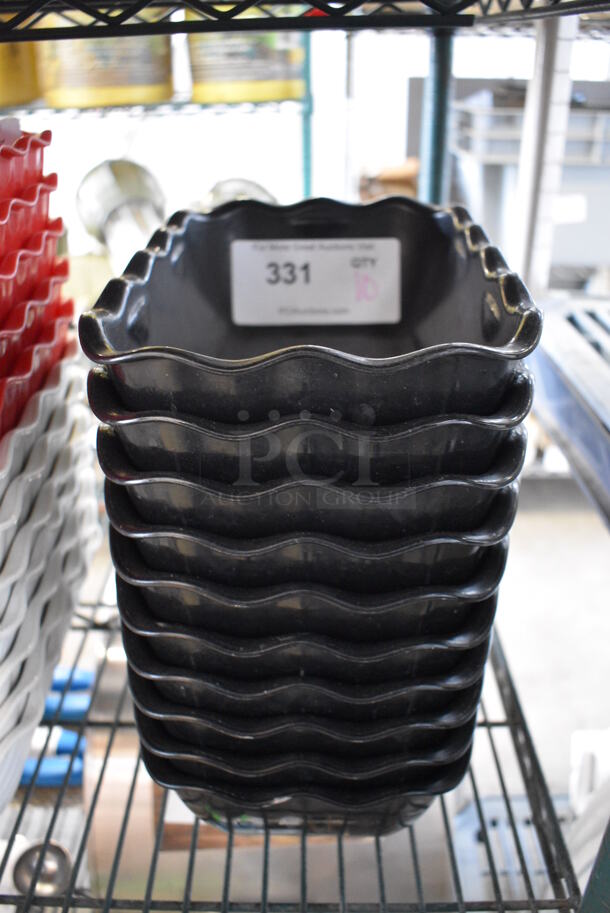 10 Poly Black Bowls. 7x10.5x3. 10 Times Your Bid! - Image 1 of 2