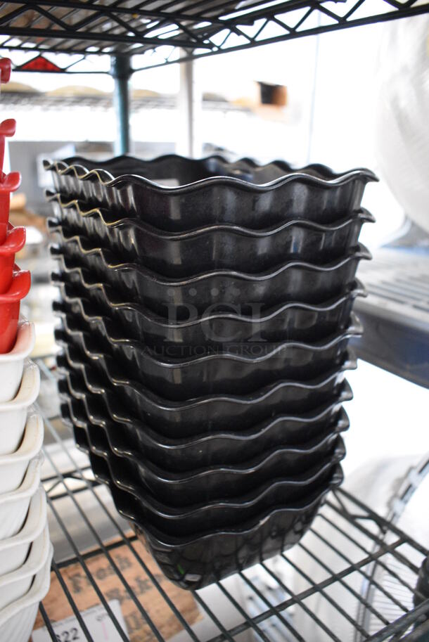 10 Poly Black Bowls. 7x10.5x3. 10 Times Your Bid! - Image 2 of 2