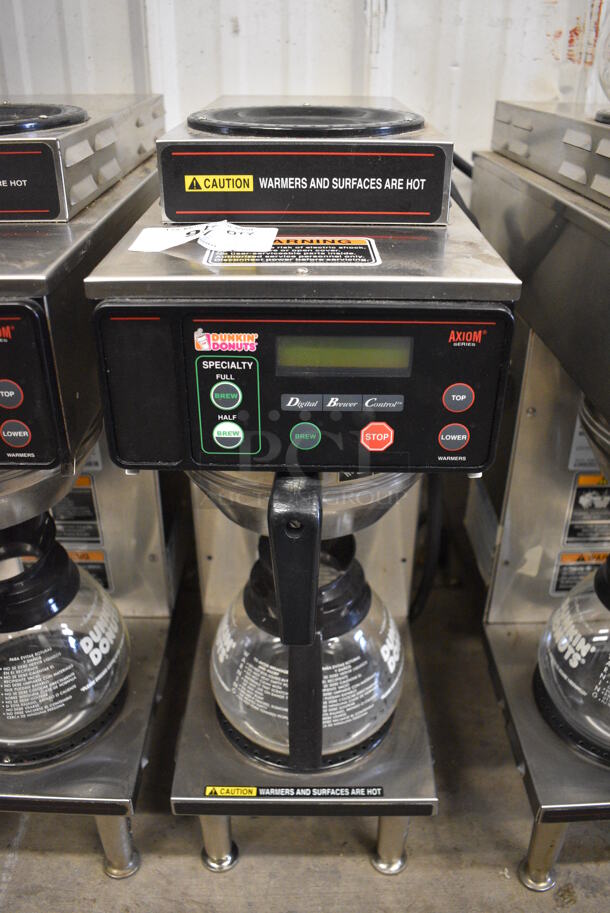 WOW! 2017 Bunn Model AXIOM-35-2 Stainless Steel Commercial Countertop 2 Burner Coffee Machine w/ Metal Brew Basket and Coffee Pot. 120/208-240 Volts, 1 Phase. 8x18.5x23 - Image 1 of 5