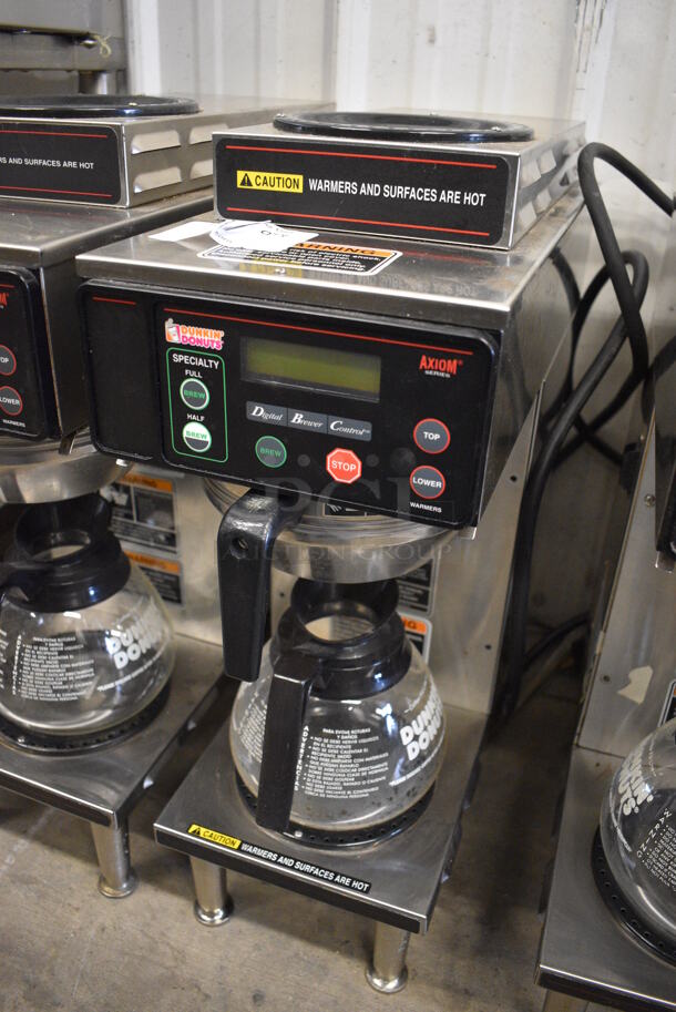 WOW! 2017 Bunn Model AXIOM-35-2 Stainless Steel Commercial Countertop 2 Burner Coffee Machine w/ Metal Brew Basket and Coffee Pot. 120/208-240 Volts, 1 Phase. 8x18.5x23 - Image 2 of 5