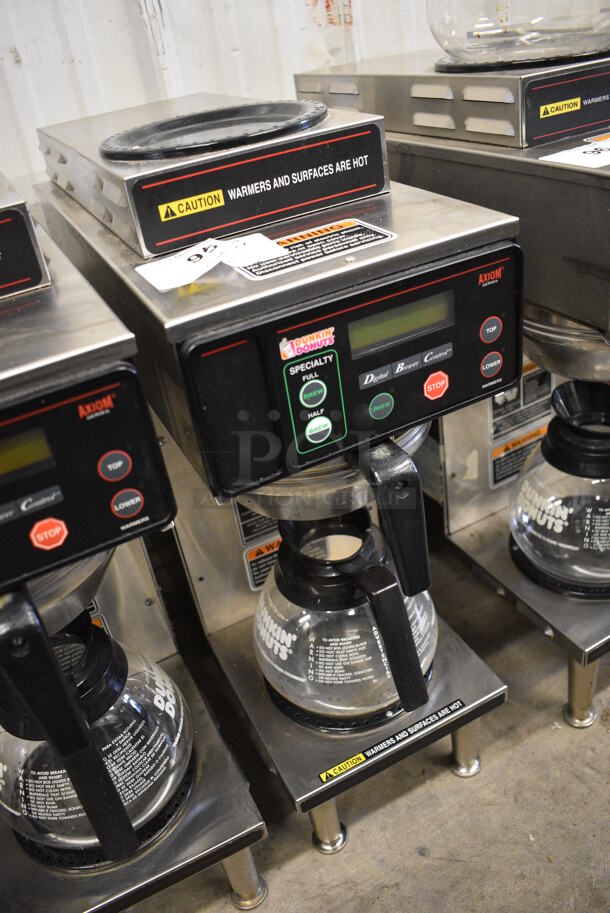 WOW! 2017 Bunn Model AXIOM-35-2 Stainless Steel Commercial Countertop 2 Burner Coffee Machine w/ Metal Brew Basket and Coffee Pot. 120/208-240 Volts, 1 Phase. 8x18.5x23 - Image 3 of 5