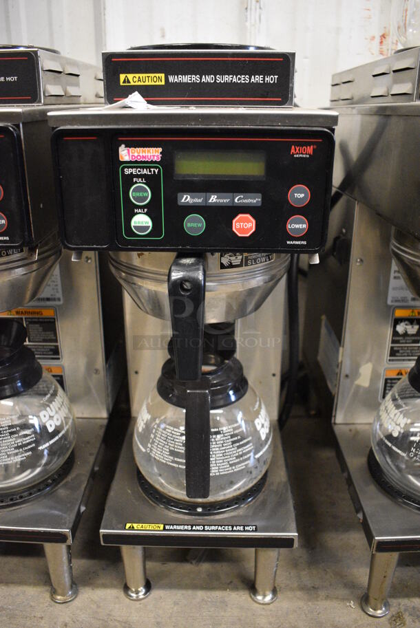 WOW! 2017 Bunn Model AXIOM-35-2 Stainless Steel Commercial Countertop 2 Burner Coffee Machine w/ Metal Brew Basket and Coffee Pot. 120/208-240 Volts, 1 Phase. 8x18.5x23 - Image 4 of 5