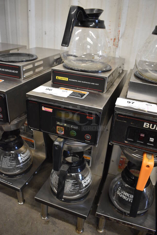 WOW! 2012 Bunn Model AXIOM-35-2 Stainless Steel Commercial Countertop 2 Burner Coffee Machine w/ Metal Brew Basket and 2 Coffee Pots. 120/208-240 Volts, 1 Phase. 8x18.5x23 - Image 2 of 5