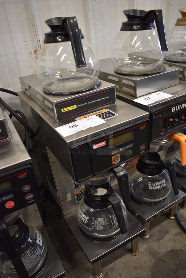 WOW! 2012 Bunn Model AXIOM-35-2 Stainless Steel Commercial Countertop 2 Burner Coffee Machine w/ Metal Brew Basket and 2 Coffee Pots. 120/208-240 Volts, 1 Phase. 8x18.5x23 - Image 3 of 5
