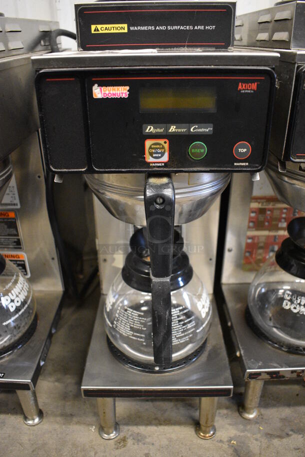 WOW! 2012 Bunn Model AXIOM-35-2 Stainless Steel Commercial Countertop 2 Burner Coffee Machine w/ Metal Brew Basket and 2 Coffee Pots. 120/208-240 Volts, 1 Phase. 8x18.5x23 - Image 4 of 5