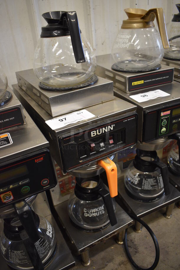 WOW! Bunn Model AXIOM-35-2 Stainless Steel Commercial Countertop 2 Burner Coffee Machine w/ Metal Brew Basket and 2 Coffee Pots. 120/208-240 Volts, 1 Phase. 8x18.5x23 - Image 2 of 5