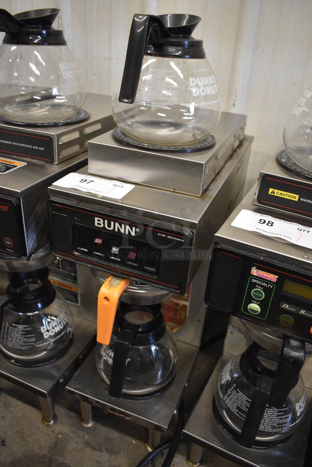 WOW! Bunn Model AXIOM-35-2 Stainless Steel Commercial Countertop 2 Burner Coffee Machine w/ Metal Brew Basket and 2 Coffee Pots. 120/208-240 Volts, 1 Phase. 8x18.5x23 - Image 3 of 5