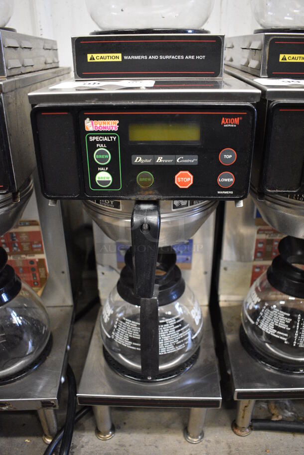 WOW! Bunn Model AXIOM-35-2 Stainless Steel Commercial Countertop 2 Burner Coffee Machine w/ Metal Brew Basket and 2 Coffee Pots. 120/208-240 Volts, 1 Phase. 8x18.5x23 - Image 4 of 5