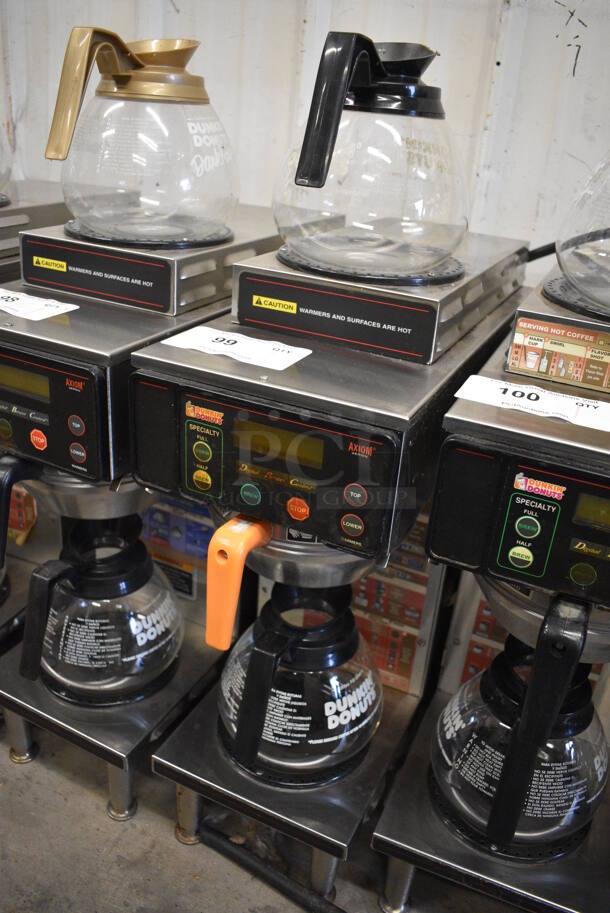 WOW! Bunn Model AXIOM-35-2 Stainless Steel Commercial Countertop 2 Burner Coffee Machine w/ Metal Brew Basket and 2 Coffee Pots. 120/208-240 Volts, 1 Phase. 8x18.5x23 - Image 2 of 6