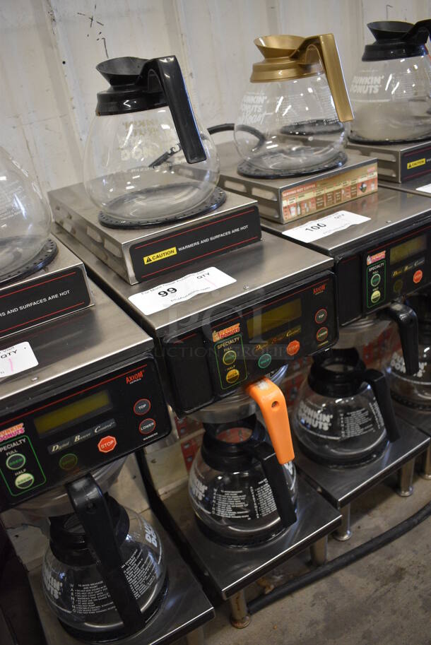 WOW! Bunn Model AXIOM-35-2 Stainless Steel Commercial Countertop 2 Burner Coffee Machine w/ Metal Brew Basket and 2 Coffee Pots. 120/208-240 Volts, 1 Phase. 8x18.5x23 - Image 3 of 6
