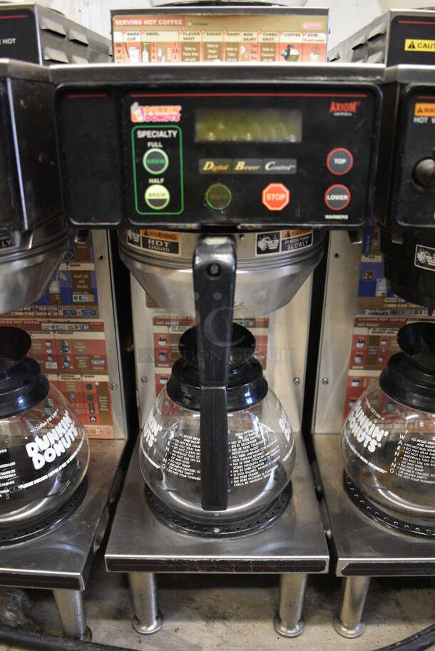 WOW! Bunn Model AXIOM-35-2 Stainless Steel Commercial Countertop 2 Burner Coffee Machine w/ Metal Brew Basket and 2 Coffee Pots. 120/208-240 Volts, 1 Phase. 8x18.5x23 - Image 4 of 5