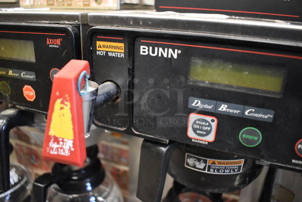 WOW! Bunn Model AXIOM-35-2 Stainless Steel Commercial Countertop 3 Burner Coffee Machine w/ Hot Water Dispenser, Poly Brew Basket and 2 Coffee Pots. 120/208-240 Volts, 1 Phase. 8x18.5x23 - Image 8 of 8