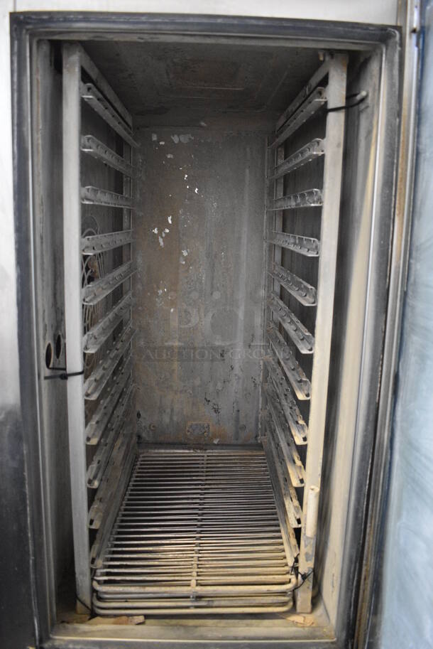 GORGEOUS! 2015 Alto Shaam Model CTP10-10E Stainless Steel Commercial Electric Powered Combitherm Convection Oven on Stainless Steel Equipment Stand. 208-240 Volts, 3 Phase. 35x37x71 - Image 6 of 8