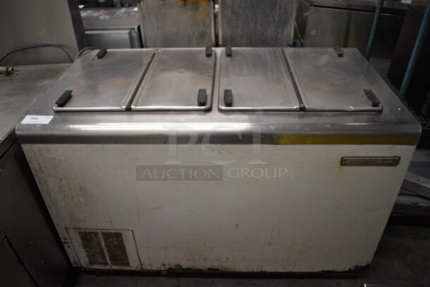 GREAT! Kelvinator Stainless Steel Commercial Floor Style Ice Cream Dipping Cabinet on Commercial Casters. 54x31x39. Tested and Powers On But Does Not Get Cold - Image 1 of 7