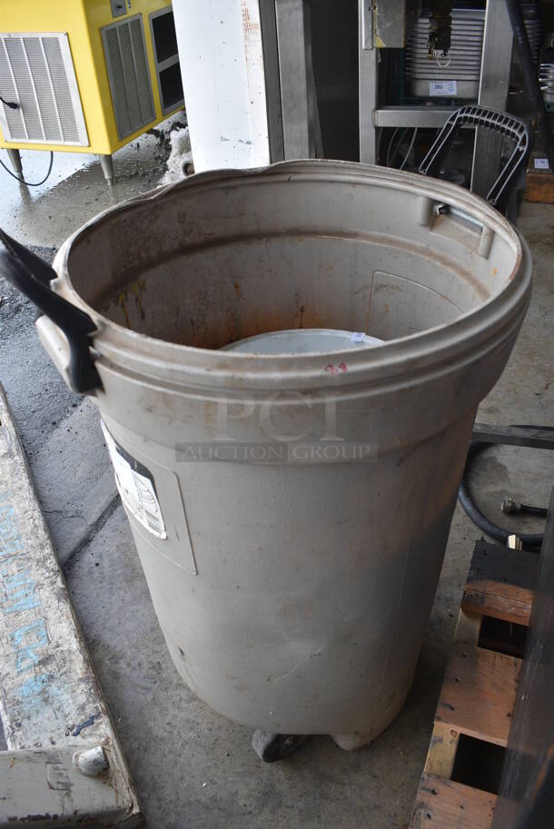 2 Various Poly Trash Cans. Includes 21x21x31. 2 Times Your Bid!