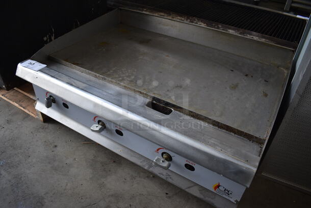 NICE! Cooking Performance Group Stainless Steel Commercial Countertop Gas Powered Flat Top Griddle. 36x30x16 - Image 3 of 5