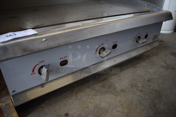 NICE! Cooking Performance Group Stainless Steel Commercial Countertop Gas Powered Flat Top Griddle. 36x30x16 - Image 5 of 5