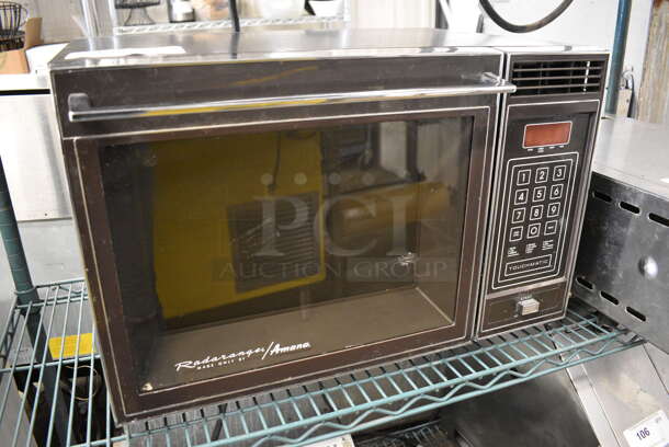Amana Radarange Touchmatic Metal Commercial Countertop Microwave Oven. 23x18.5x15 - Image 3 of 5