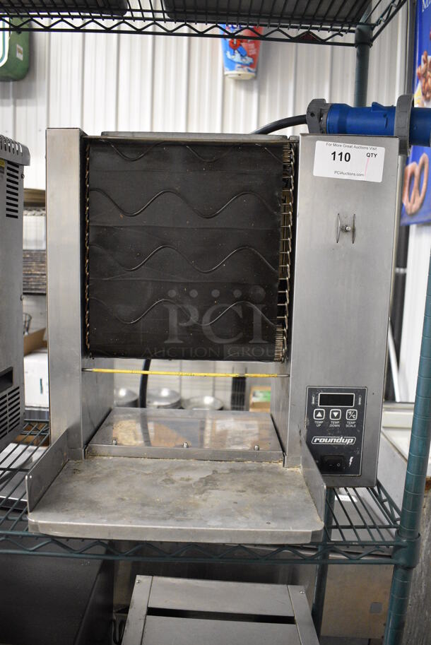 NICE! Roundup Model VCT-200RD Stainless Steel Commercial Countertop Rapid Vertical Toaster. 208-240 Volts, 1 Phase. 20.5x18x22 - Image 1 of 5