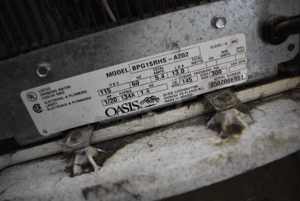 Oasis Model BPG1SRHS-A202 Floor Style Water Cooler Base. 115 Volts, 1 Phase. 13x13x39. Tested and Working! - Image 7 of 7