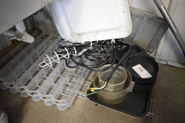 ALL ONE MONEY! Lot of Various Items Including Poly Lids, Poly Containers and Wires! - Image 2 of 4