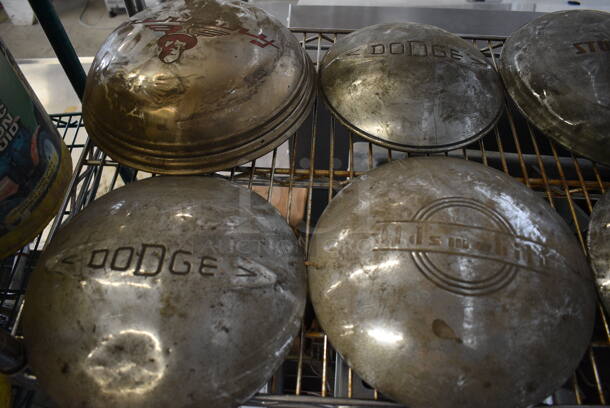 8 Various Metal Hubcap Parts Including 2 Dodge, 1 Studebaker, 3 Oldsmobile. Includes 10x10x3. 8 Times Your Bid! - Image 3 of 4