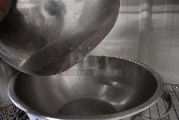 2 Stainless Steel Bowls w/ Handles. 12.5x11.5x4. 2 Times Your Bid! - Image 2 of 3