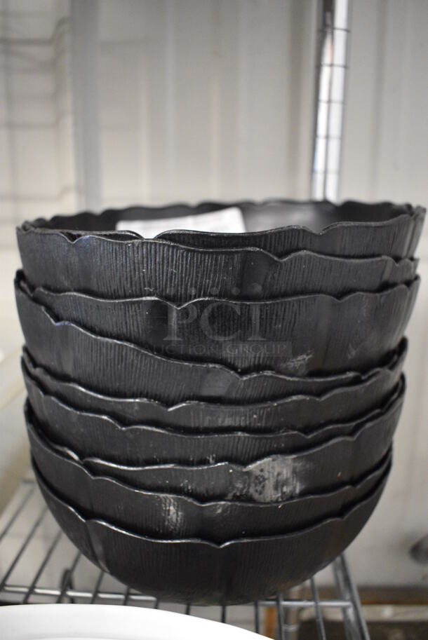 9 Black Poly Bowls. 9x9x3.5. 9 Times Your Bid! - Image 3 of 3
