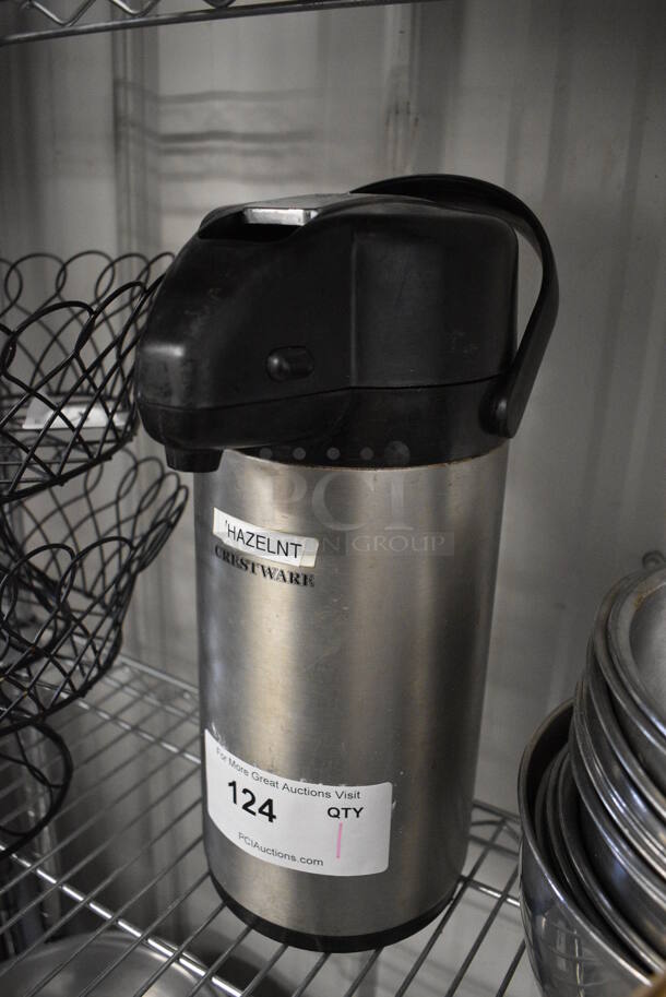 Crestware Stainless Steel Air Pot. 6x8x13.5